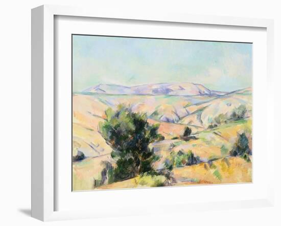 Mountain Landscape by Paul Cezanne-Geoffrey Clements-Framed Giclee Print