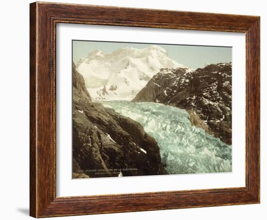 Mountain Landscape, Glacier and the Gorner Breithorn-null-Framed Giclee Print