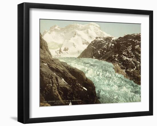 Mountain Landscape, Glacier and the Gorner Breithorn-null-Framed Giclee Print