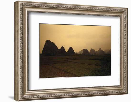 Mountain Landscape Guilin China-null-Framed Art Print