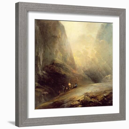 Mountain Landscape with Banditti, C.1780-Elias Martin-Framed Giclee Print