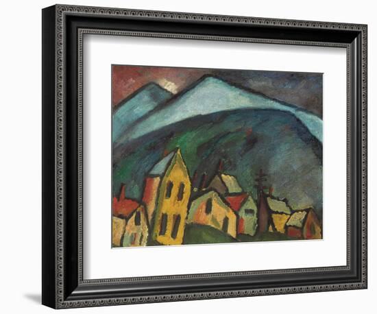 Mountain Landscape with Houses, 1912-Alexej Von Jawlensky-Framed Giclee Print