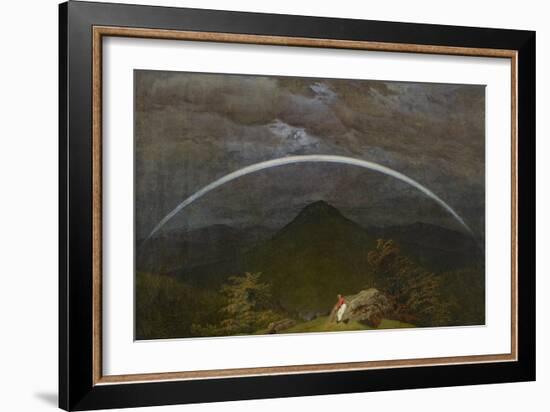 Mountain Landscape with Rainbow, 1809-10-Caspar David Friedrich-Framed Giclee Print