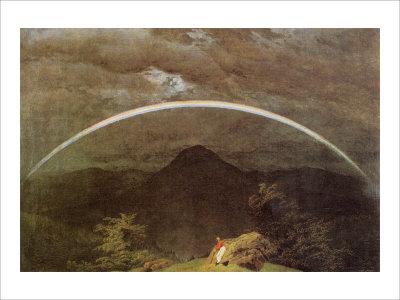 Mountain Landscape With Rainbow Giclee Print Caspar David Friedrich Art Com