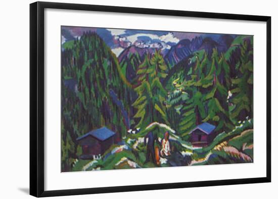 Mountain Landscape-Ernst Ludwig Kirchner-Framed Art Print