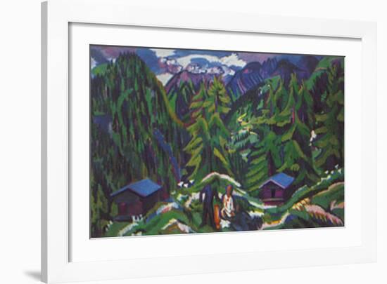 Mountain Landscape-Ernst Ludwig Kirchner-Framed Art Print
