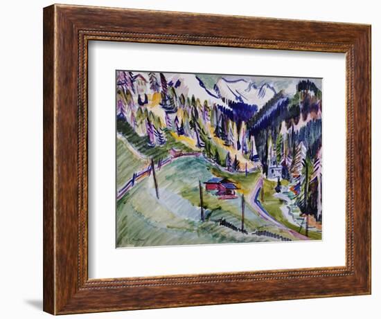 Mountain Landscape-Ernst Ludwig Kirchner-Framed Giclee Print