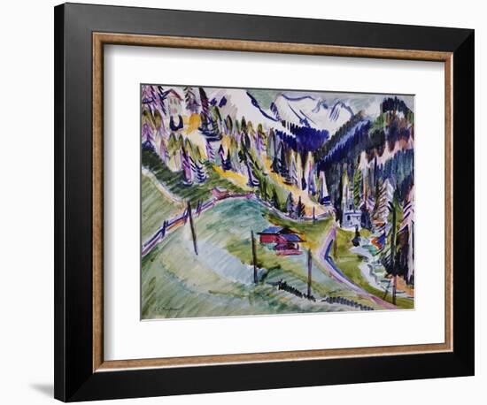 Mountain Landscape-Ernst Ludwig Kirchner-Framed Giclee Print