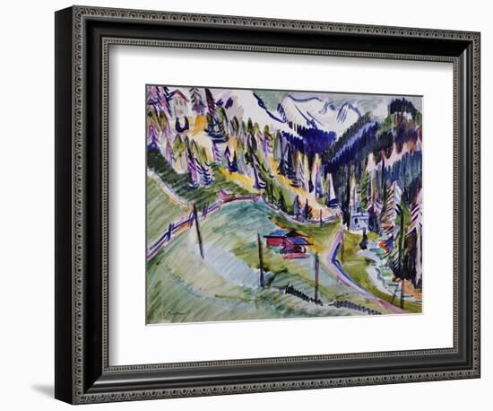 Mountain Landscape-Ernst Ludwig Kirchner-Framed Giclee Print