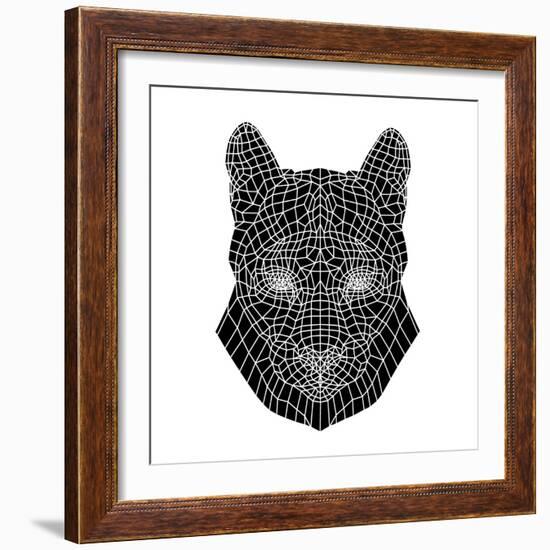 Mountain Lion Mesh-Lisa Kroll-Framed Art Print