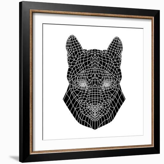 Mountain Lion Mesh-Lisa Kroll-Framed Art Print