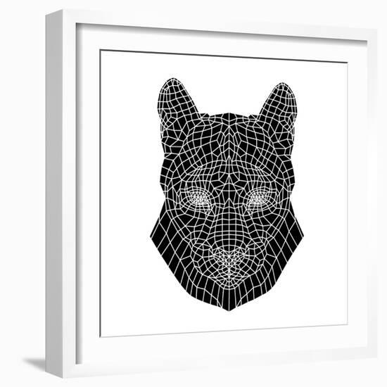 Mountain Lion Mesh-Lisa Kroll-Framed Art Print