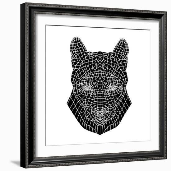 Mountain Lion Mesh-Lisa Kroll-Framed Art Print