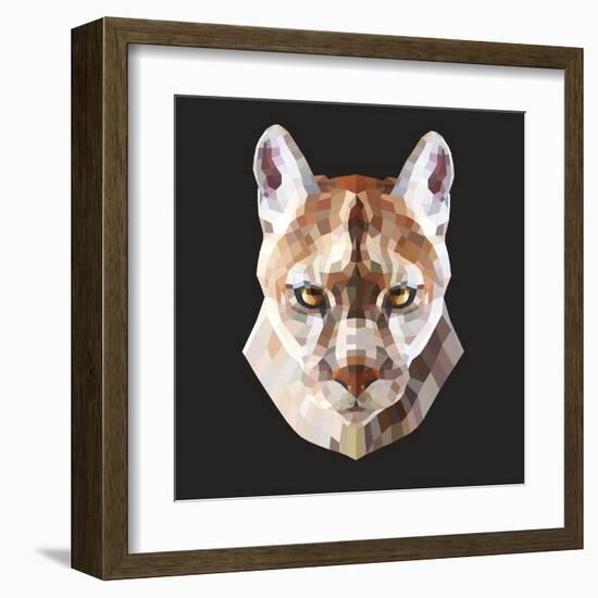 Mountain Lion-Lora Kroll-Framed Art Print