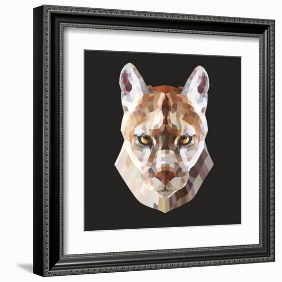 Mountain Lion-Lora Kroll-Framed Art Print