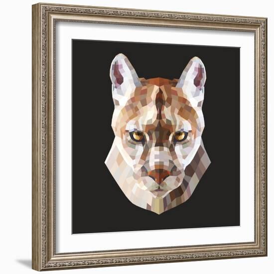 Mountain Lion-Lora Kroll-Framed Art Print