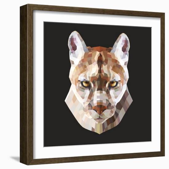 Mountain Lion-Lora Kroll-Framed Art Print