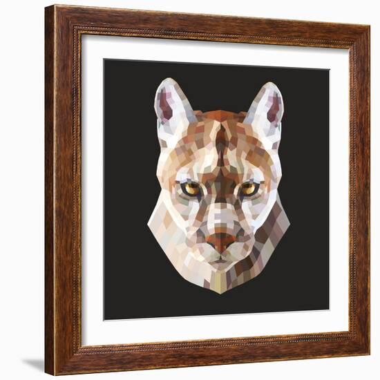 Mountain Lion-Lora Kroll-Framed Art Print