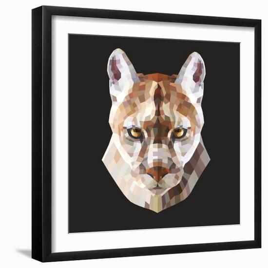 Mountain Lion-Lora Kroll-Framed Art Print