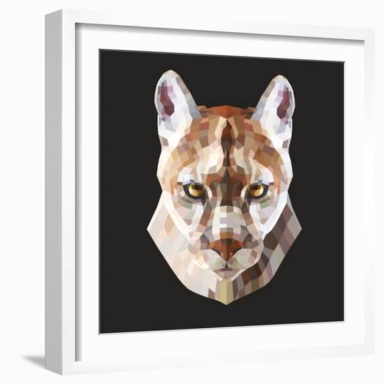 Mountain Lion-Lora Kroll-Framed Art Print