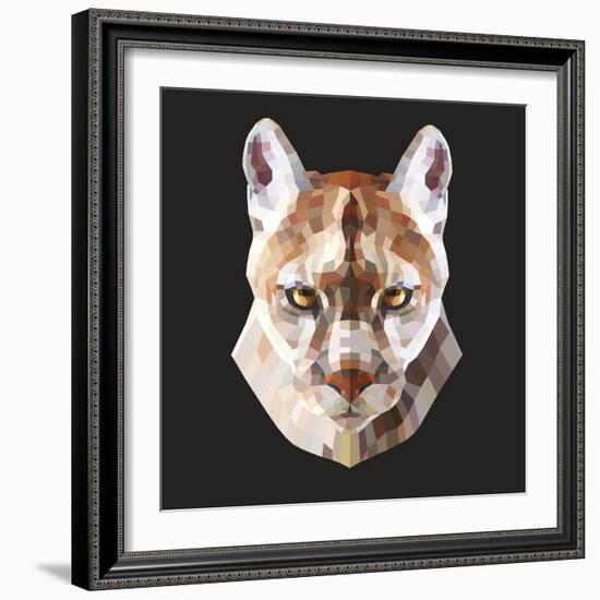 Mountain Lion-Lora Kroll-Framed Art Print