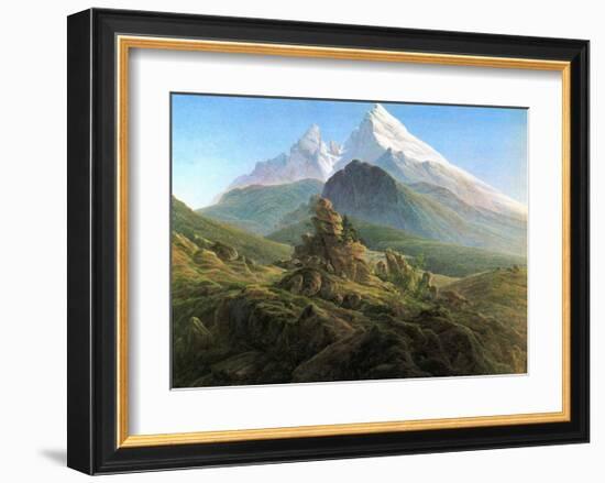 Mountain Majesty-Caspar David Friedrich-Framed Art Print