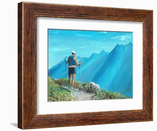 Mountain Mike, 2023, (Oil on Canvas Board)-Vincent Alexander Booth-Framed Giclee Print