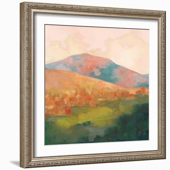 Mountain Morning Pink-Julia Purinton-Framed Art Print