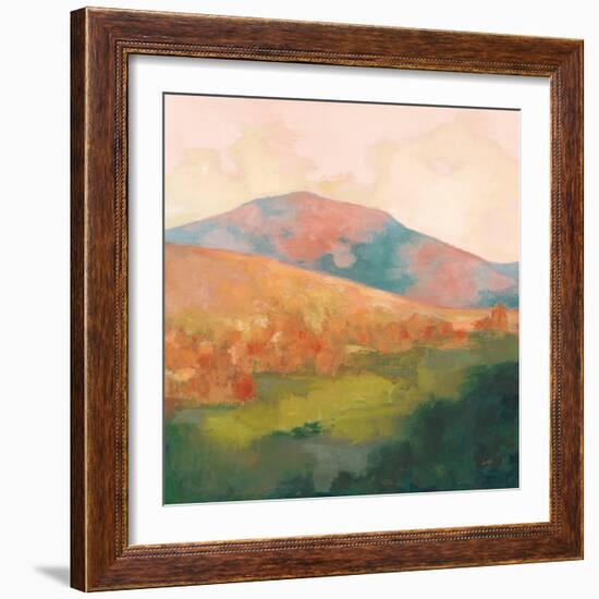 Mountain Morning Pink-Julia Purinton-Framed Art Print