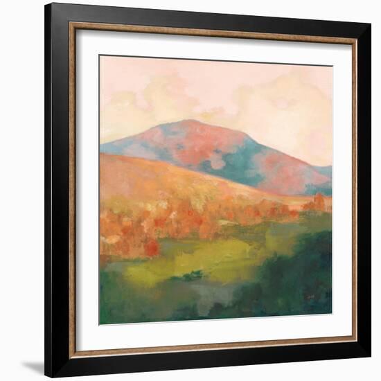 Mountain Morning Pink-Julia Purinton-Framed Art Print