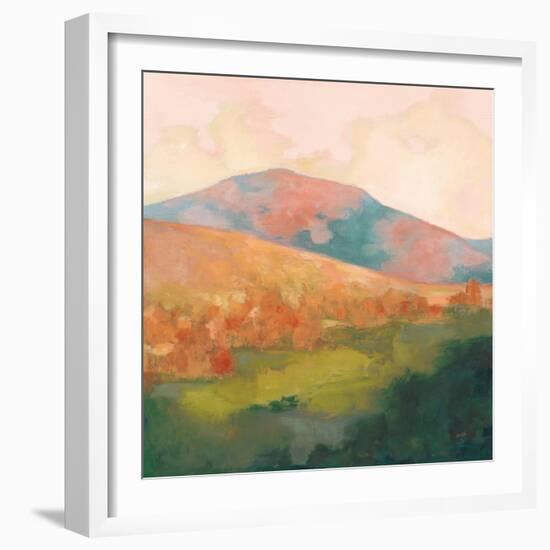 Mountain Morning Pink-Julia Purinton-Framed Art Print