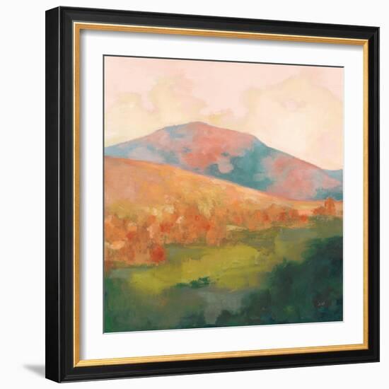 Mountain Morning Pink-Julia Purinton-Framed Art Print