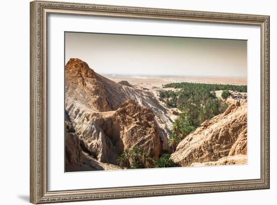 Mountain Oasis Chebika at Border of Sahara, Tunisia, Africa-perszing1982-Framed Photographic Print