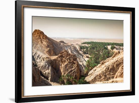 Mountain Oasis Chebika at Border of Sahara, Tunisia, Africa-perszing1982-Framed Photographic Print