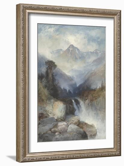 Mountain of the Holy Cross, 1890-Thomas Moran-Framed Giclee Print