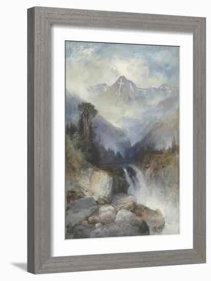 Mountain of the Holy Cross, 1890-Thomas Moran-Framed Giclee Print