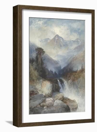 Mountain of the Holy Cross, 1890-Thomas Moran-Framed Giclee Print