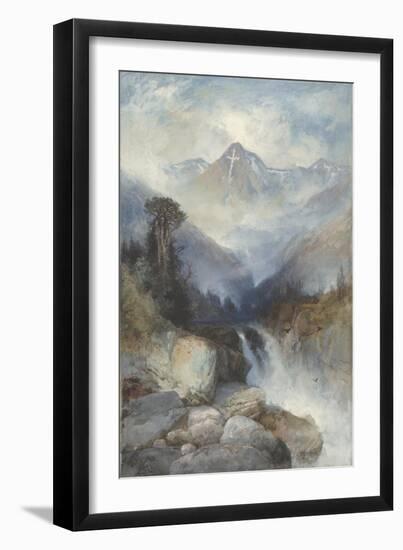 Mountain of the Holy Cross, 1890-Thomas Moran-Framed Giclee Print