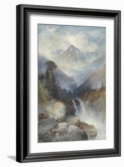 Mountain of the Holy Cross, 1890-Thomas Moran-Framed Giclee Print