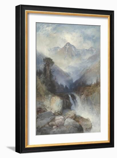 Mountain of the Holy Cross, 1890-Thomas Moran-Framed Giclee Print