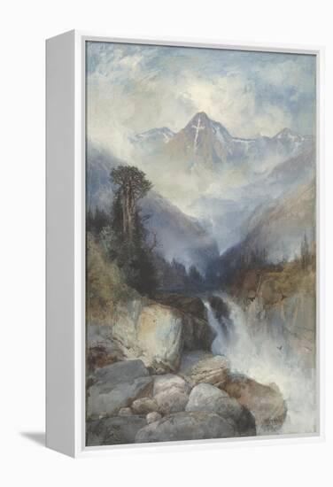 Mountain of the Holy Cross, 1890-Thomas Moran-Framed Premier Image Canvas