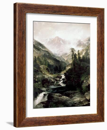 Mountain of the Holy Cross-Edward Moran-Framed Giclee Print