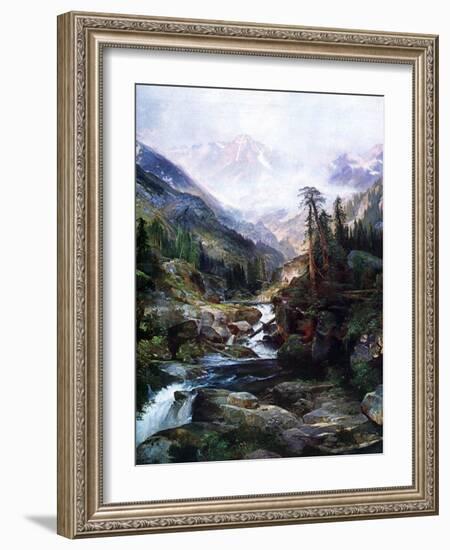 Mountain Of The Holy Cross-Thomas Moran-Framed Art Print