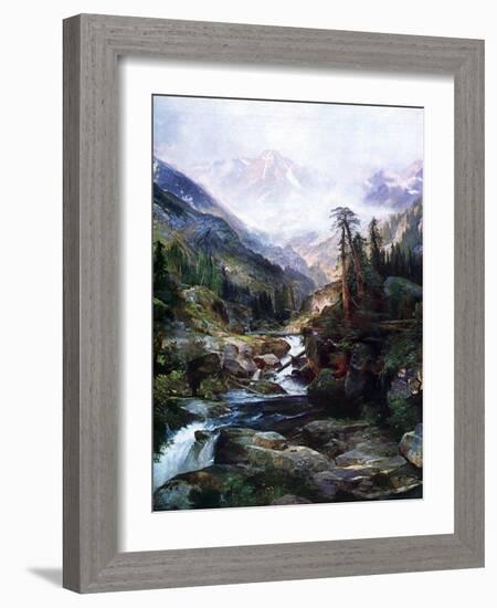 Mountain Of The Holy Cross-Thomas Moran-Framed Art Print