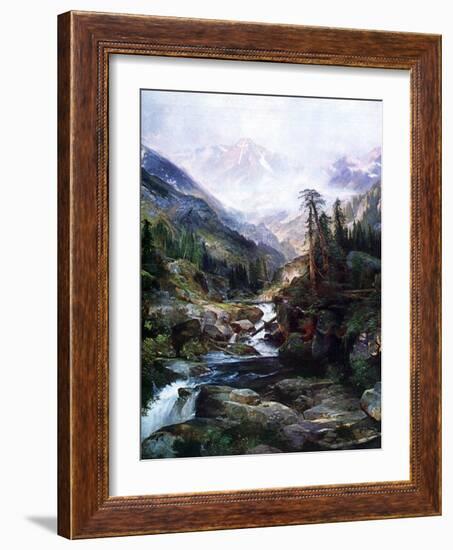 Mountain Of The Holy Cross-Thomas Moran-Framed Art Print