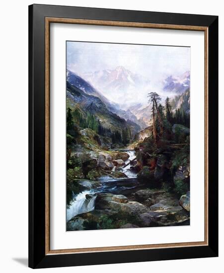 Mountain Of The Holy Cross-Thomas Moran-Framed Art Print