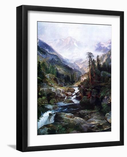 Mountain Of The Holy Cross-Thomas Moran-Framed Art Print