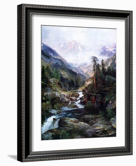 Mountain Of The Holy Cross-Thomas Moran-Framed Art Print