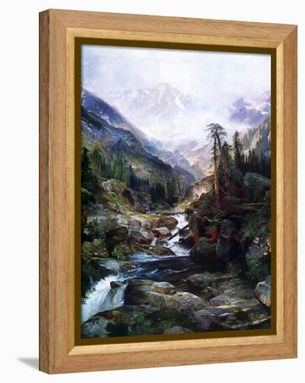 Mountain Of The Holy Cross-Thomas Moran-Framed Stretched Canvas