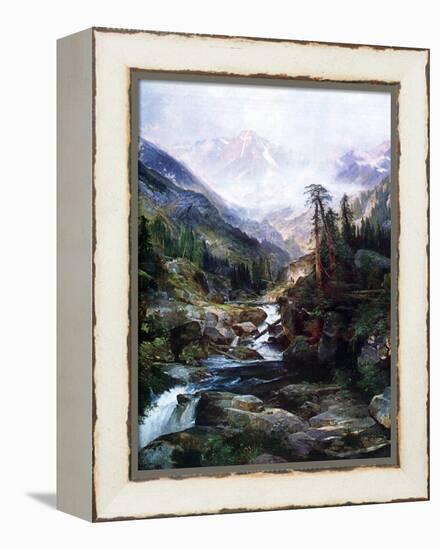 Mountain Of The Holy Cross-Thomas Moran-Framed Stretched Canvas